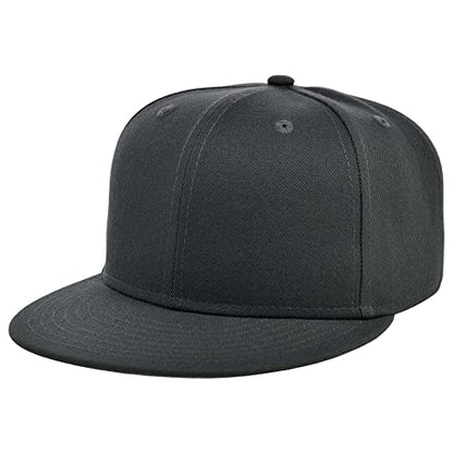 Lids Blank Dime Adjustable Snapback Hat - color: Charcoal