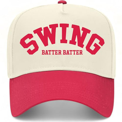 BROTHER TRUCKERS Swing Batter Batter Hat - color: Red/Natural