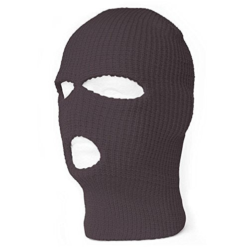 TopHeadwear's 3 Hole Face Ski Mask - color: Charcoal