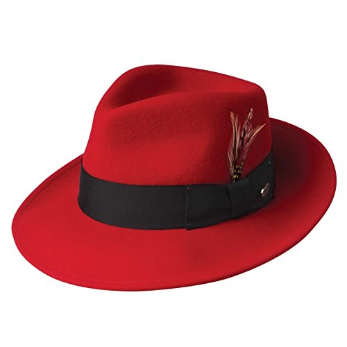 Bailey of Hollywood Men's Fedora Hat - color: Red, size: X-Large
