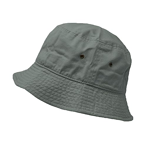 Glory Max Unisex Solid Color 100% Cotton Bucket Hat Small Brim Packable Travel Summer Beach Hat - color: Charcoal, size: Large-X-Large