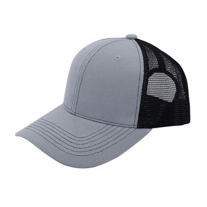 ZH 12 Pack Mesh Trucker Hats, Bulk Baseball Caps for Men and Women, Trucker Cap Wholesale - color: Dgray-black