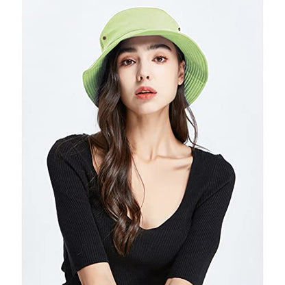 Unisex Bucket Hat Summer UPF 50+ Sun Protection Outdoor Beach Fishing Travel Hiking Hat - color: Light Green