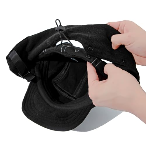 Clakllie Winter Earflaps Hat Short Brim Baseball Cap with Ear Flap Warm Trapper Hat Soft 5 Panel Style Russian Hats - color: Cdus-bswd2403-brown