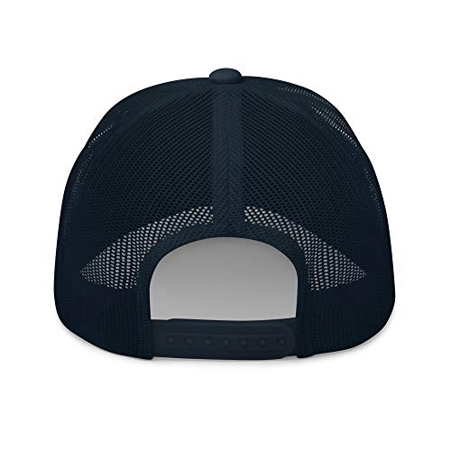 NG Boat Bring Out Ass and Titties Curved Bill Trucker Hat Mid Crown Adjustable Funny Adult Humor Cap - color: Navy