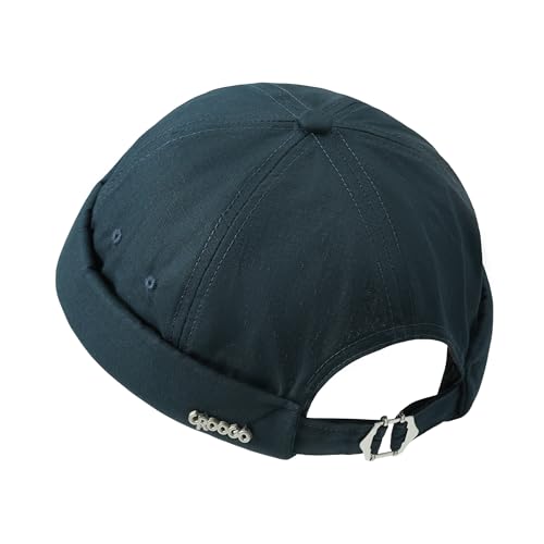 Croogo Quick Dry Docker Cap Lightweight Breathable Brimless Hats for Men - color: Fm2507b-navy