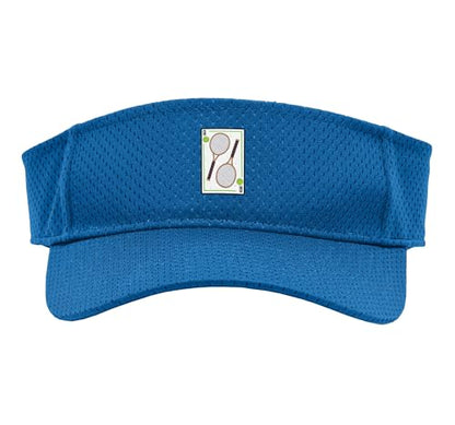 Tennis - I Hold The Aces Funny Tennis Sport Sun Visor - color: Royal Blue