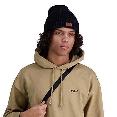 Levi's Mens All-Season Hero Beanie Soft Knit Cuffed Winter Hat, Warm & Comfortable Everyday Style - color: Marl Navy
