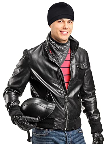 Boao Doo Rags Skull Cap for Men Sweat Wick - color: Black, Grey, size: Medium