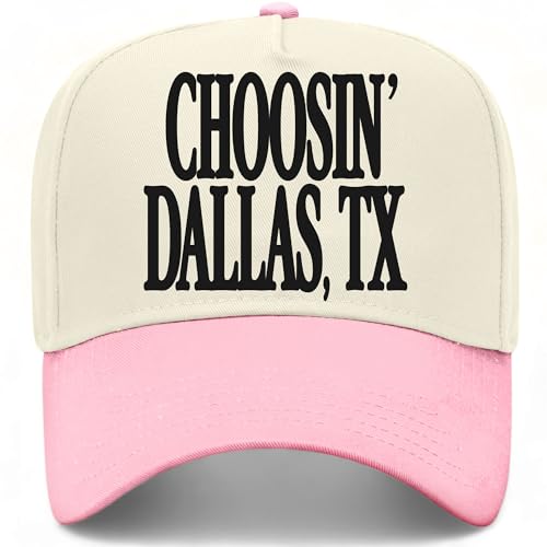 BROTHER TRUCKERS Choosin' Dallas Texas Hat - color: Pink/Natural