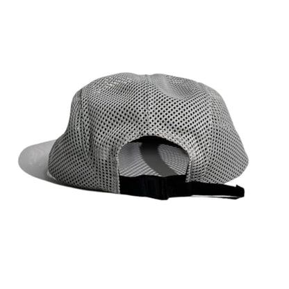 FASHIXD Mesh 5 Panel Runner Hat for Men Flat Brim Quick Dry Running Hat - color: Light Gray