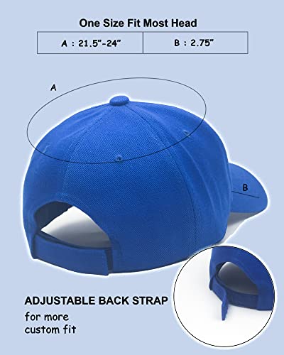 Utmost Structured Baseball Cap with Adjustable Closure - Performance Hat for Outdoor Activities - color: 1pc Royal Blue