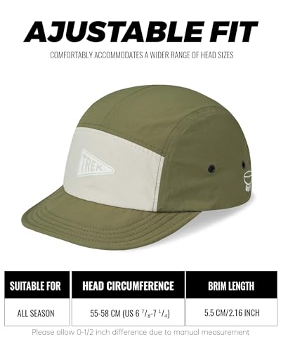 Clakllie Quick Dry Short Brim Hats for Men 5 Panel Running Hat Waterproof Baseball Cap Outdoor Hiking Hat Flat Bill Cadet Cap - color: Cdus-bssd2567-army Green