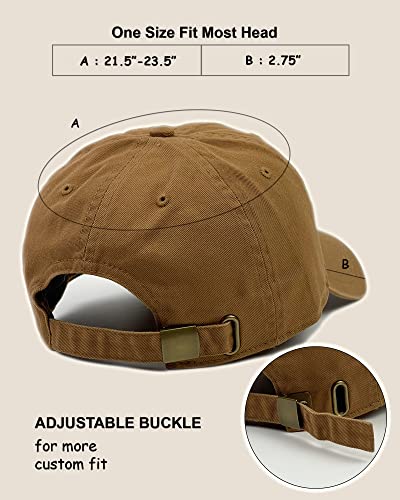 Utmost Unisex Classic Low Profile Cotton Baseball Cap Plain Blank Camoflauge Soft Unconstructed Adjustable Size Dad Hat - color: Copper