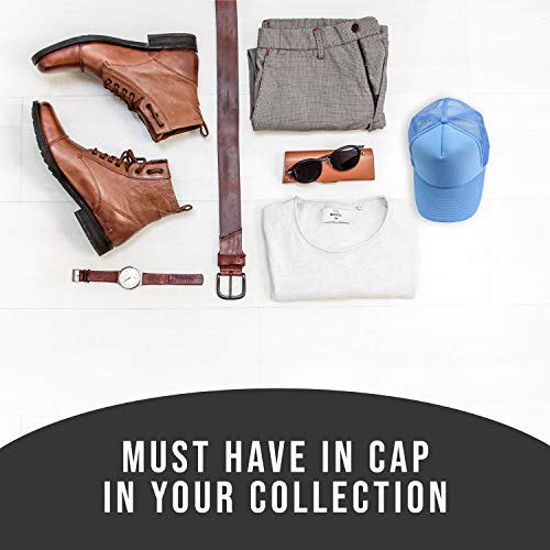 2 Packs Baseball Caps Blank Trucker Hats Summer Mesh Cap (2 FOR Price of 1) - color: Col Blue