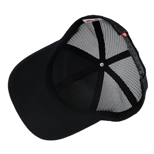 Levi's Men's Classic Style Logo Trucker Hat - Adjustable Lightweight - color: Black