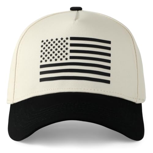 American Flag Hat USA Hat Baseball Cap for Men Women - color: Black