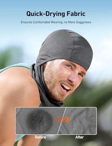 AstroAI Ski Mask Balaclava, Windproof UV Protector Face Cover, Grey - color: Grey