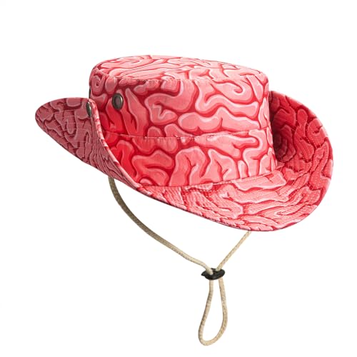 Trendy Bucket Hat - Comfortable Packable Sun Beach Hat for Women Men, Perfect for Outdoor Activities Travel Hiking - color: Funny Brain Pattern 01