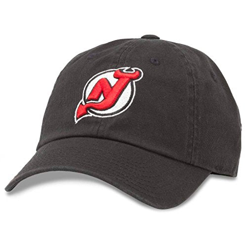AMERICAN NEEDLE Unisex Officially Licensed NHL National Hockey League Adjustable Buckle Strap Baseball Hat - color: New Jersey Devils (Black)