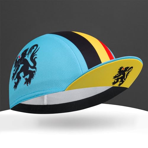 Cycling Cap for Man and Woman-Cycling Hat Under Helmet-Polyester Breathable Sweat Absorbent - color: Acou21