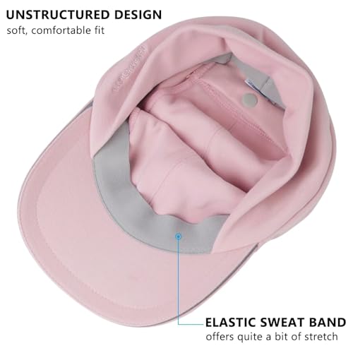 GADIEMKENSD Women's Winter Reflective Fleece Ponytail Hat with Drop Down Ear Warmer - color: Pink, size: 7-7 1/8
