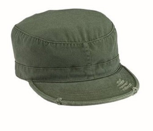 Vintage Olive Drab Fatigue Cap (Large)