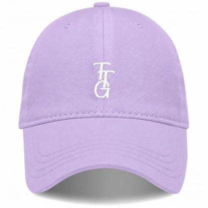 Kids Washed Cotton Baseball Cap, Unstructured Adjustable Toddler Hat for Boys & Girls - color: Lavender