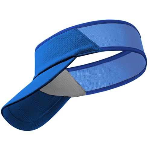 Sports Sun Visors Hat Women Men,Lightweight Cooling Stretchy Visor - color: 1-royal Blue