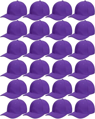 Handepo 24 Baseball Caps Adjustable - color: Purple
