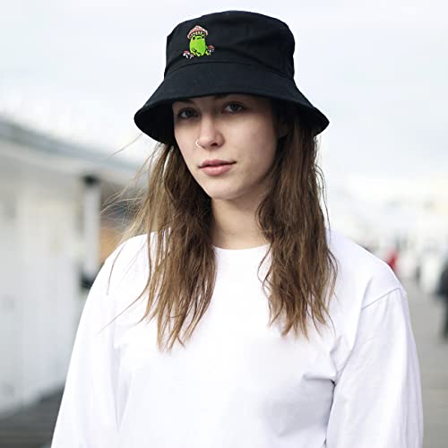 Unisex Bucket Hat Summer UPF 50+ Sun Protection Outdoor Beach Fishing Travel Hiking Hat - color: Mushroom Frog