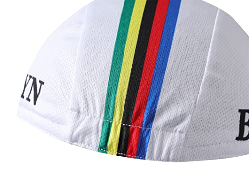 Brooklyn Cycling Cap - Retro Cycling Hat-Under Helmet - Cycling Helmet Liner Breathable&Sweat Uptake - color: White