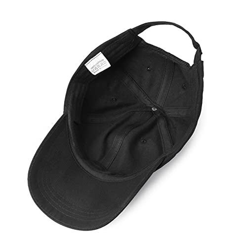 NPQQUAN Original Classic Low Profile Baseball Cap Golf Dad Hat Adjustable - color: Black