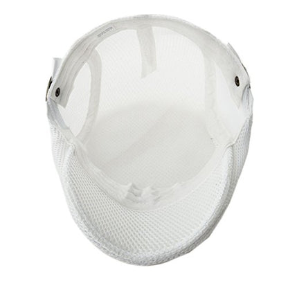 VOBOOM Men Mesh Newsboy Flat Cap Ivy Cabbie Newsboy Cap - color: White
