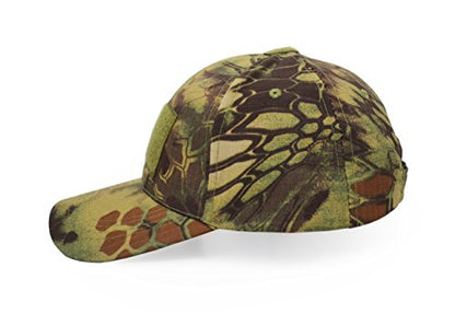 UltraKey Military Tactical Operator Cap, Outdoor Army Hat Hunting Camouflage Baseball Cap - color: Jungle Python Pattern