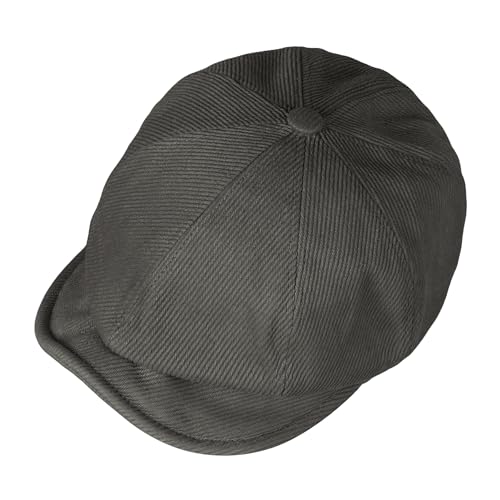 Croogo Baker Boy Newsboy Cap Beret Hats Adjustable Cabbie Apple Hat for Men - color: Nb25q11-grey