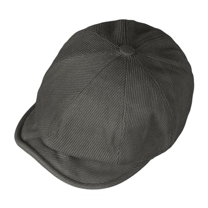 Croogo Baker Boy Newsboy Cap Beret Hats Adjustable Cabbie Apple Hat for Men - color: Nb25q11-grey