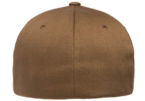 Flexfit Men's Athletic Baseball Fitted Cap - color: Coyote Brown, size: Small-Medium