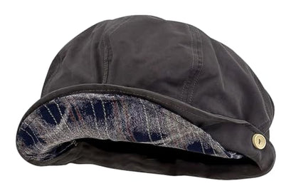 Pocadri Slouchy Pleated Newsboy Hats for Women Men Spring/Fall Retro Beret Hat Visor Lightweight Cabbie Cap - color: C-grey