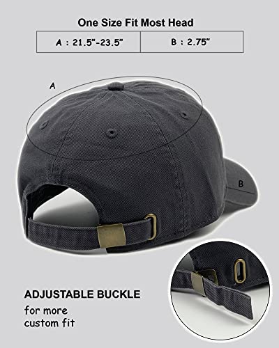 Utmost Unisex Classic Low Profile Cotton Baseball Cap Plain Blank Camoflauge Soft Unconstructed Adjustable Size Dad Hat - color: Charcoal