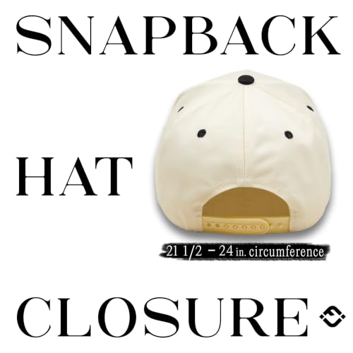 Funky Junque Adult Trucker Snapback Hat 2-Tone Baseball Cap - color: Born to Dilly Dally - Black/Beige