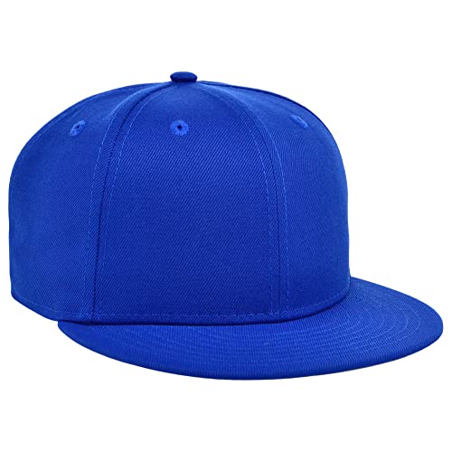 Lids Blank Dime Adjustable Snapback Hat - color: Royal Blue