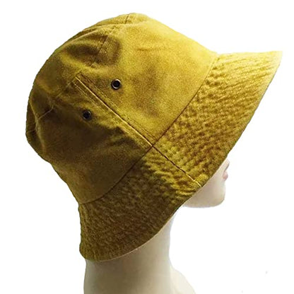 Premium Cotton Bucket Hats,Packable Hats for Men Women,Summer Bucket Hat,Fishing Sun Hats - color: Yellow