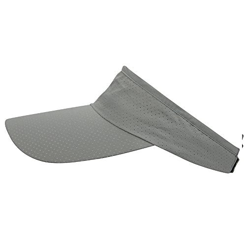 Mens Summer Quick-Dry Run Long Brim Empty Top Baseball Tennis Sun Hat Cap Visor - color: Light Gray