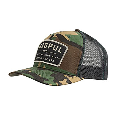 Magpul Trucker Hat Snap Back Baseball Cap, One Size Fits Most - color: Woodland Camo
