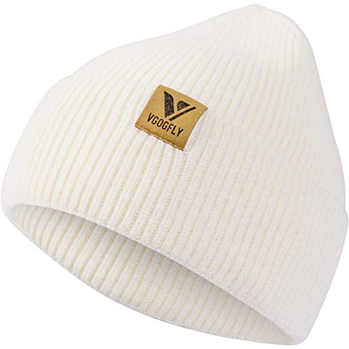 Vgogfly Slouchy Beanie Hats for Women Winter Knitted Caps Soft Warm Ski Hat Unisex - color: Ivroy