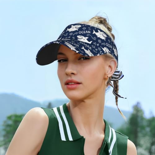 Leopard Print Sunscreen Visor Cap Adjustable Empty Top Outdoor Sports Hat - color: 9