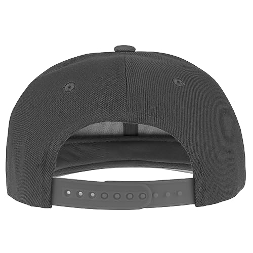 Gelante Plain Blank Flat Brim Adjustable Snapback Baseball Caps LOT 6 Pack - color: Dark Gray