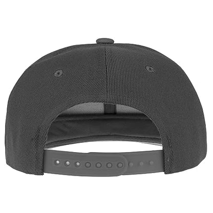 Gelante Plain Blank Flat Brim Adjustable Snapback Baseball Caps LOT 6 Pack - color: Dark Gray