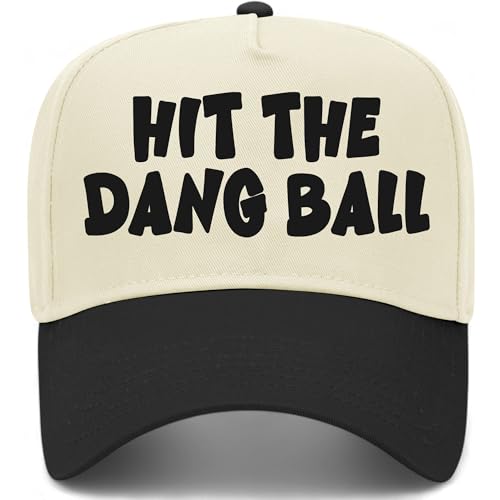 Hit The Dang Ball V2 Hat - color: Black/Natural